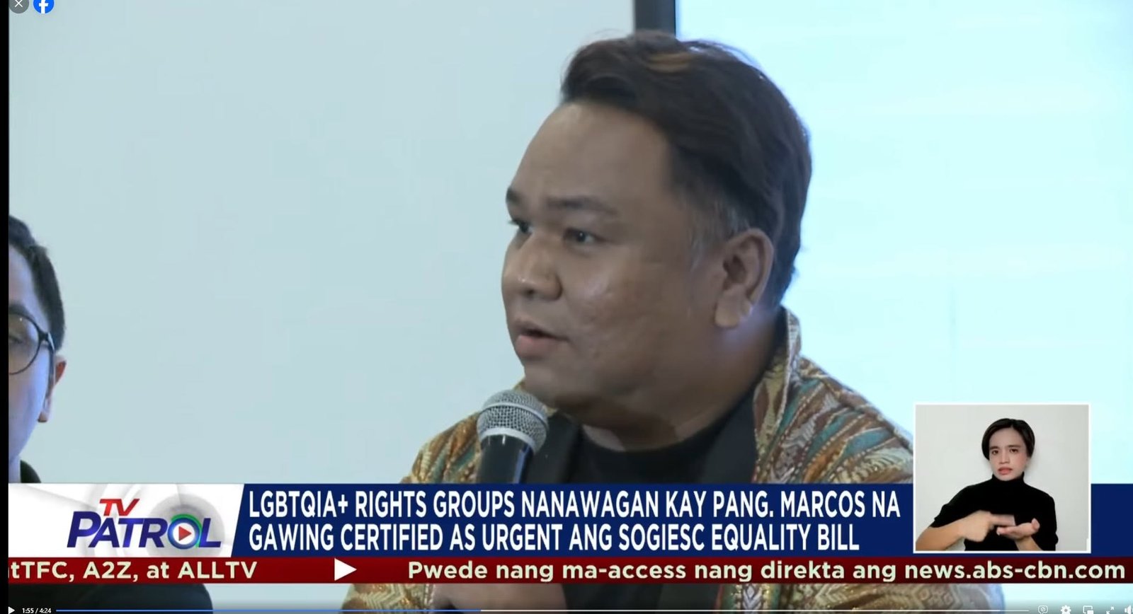 FCOA Inc. Chairman Joins National LGBTQIA+ Leaders in Calling for the Passage of the SOGIESC Equality Bill a priority